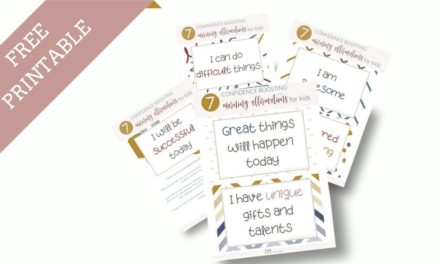 7 Daily Positive Affirmations For Kids – Free Printable