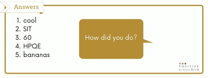 Answers to verbal reasoning questions on this page: 1, cool; 2, SIT; 3, 60; 4, HPQE; 5, bananas