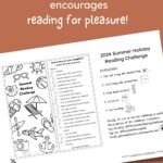 free printable kids summer reading challenge color-in bookmark